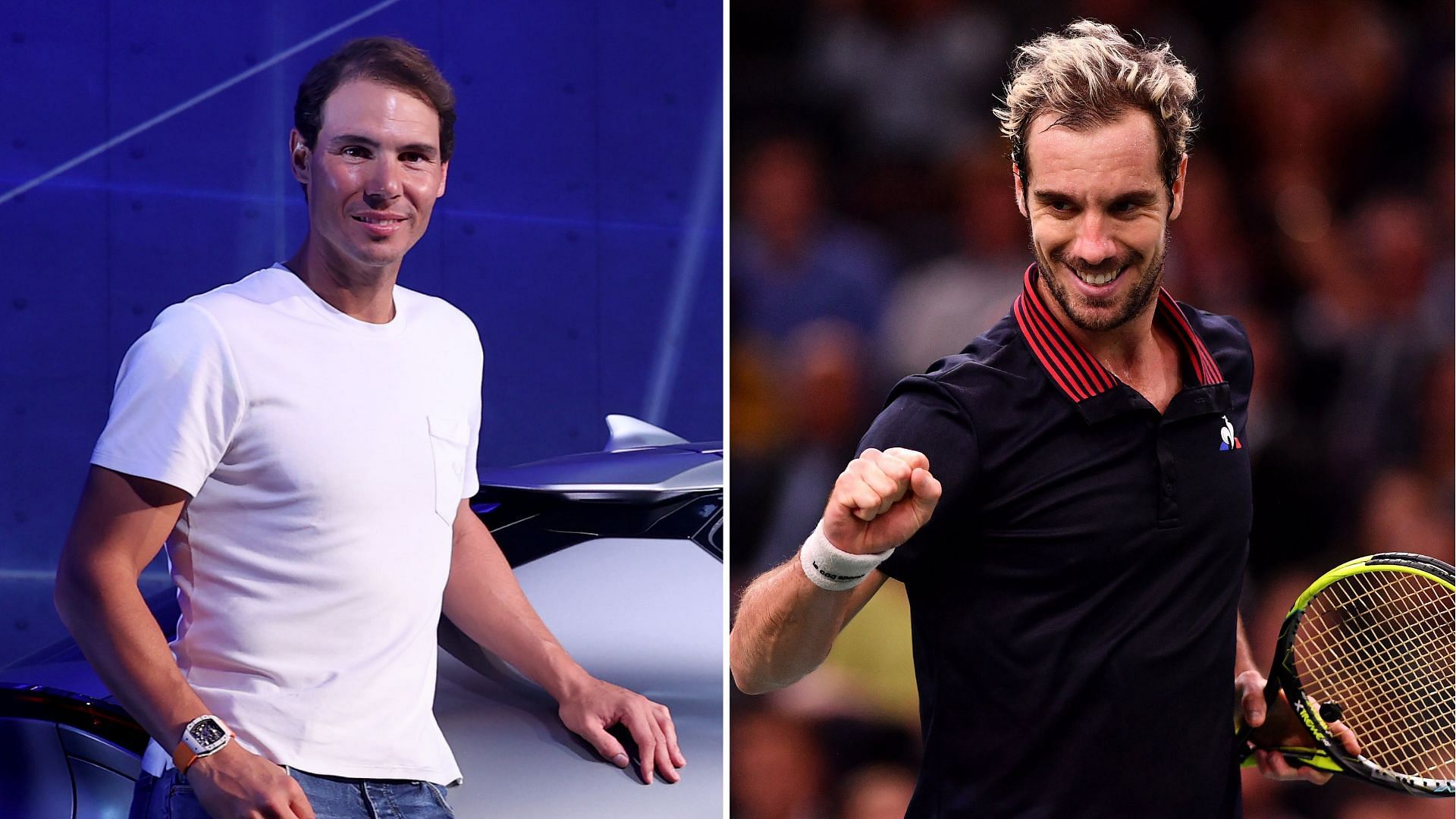 Rafael Nadal (L) and Richard Gasquet (R)- Source: Getty