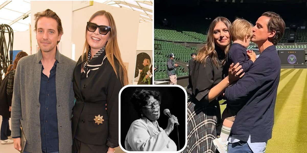 Alexander Gilkes Maria Sharapove, Ella Fitzgerald (Source: Left, Inset&mdash;Getty; Right-https://www.instagram.com/p/C8zSc8bIb-A/?utm_source=ig_web_copy_link&amp;igsh=MzRlODBiNWFlZA==