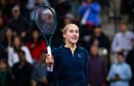 Mirra Andreeva celebrates defeating Elena Rybakina of Kazakhstan in the women's singles fourth round on Day 7 of the BNP Paribas Open - Source: Getty