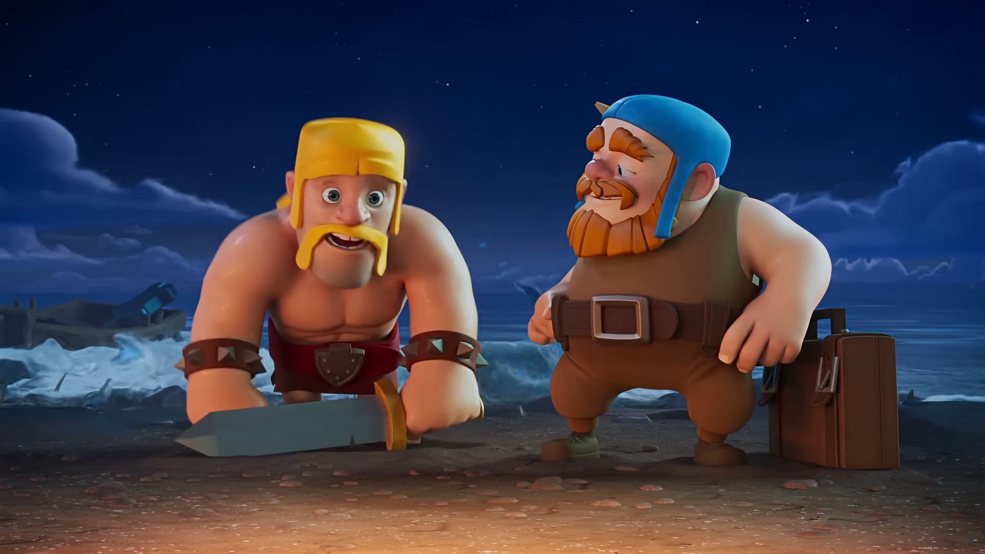 The Master Builder in Clash of Clans can Gear Up defenses (Image via Supercell)