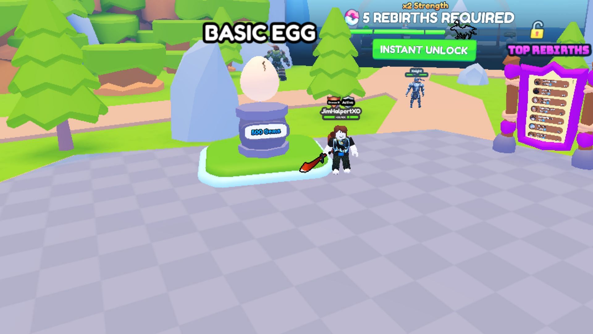 Use Gems to purchase Eggs and hatch Pets (Image via Roblox)