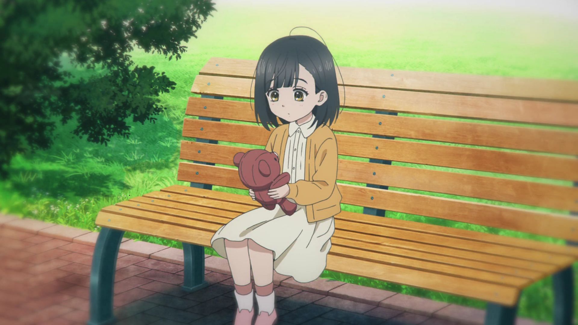 Uka in her childhood as shown in the anime (Image via J.C. Staff)