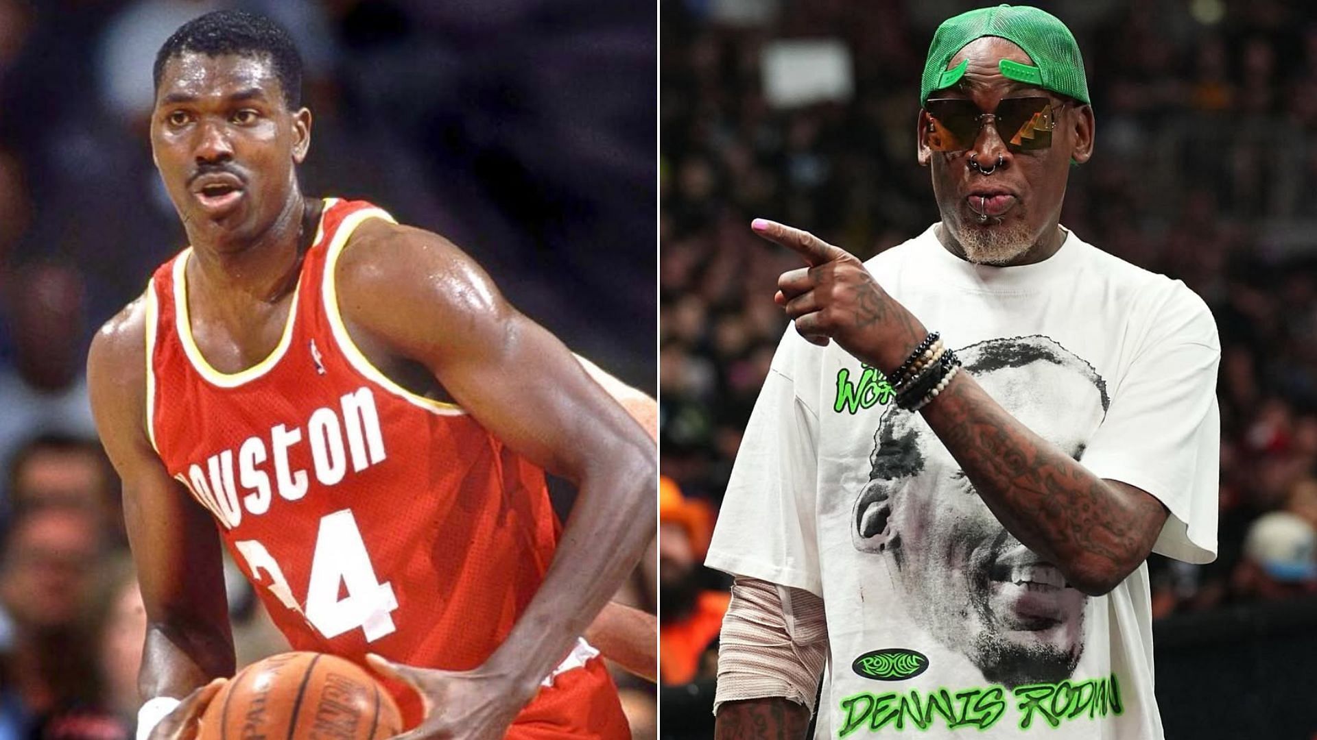 That time Hakeem Olajuwon went at Dennis Rodman