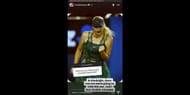 Maria Sharapova's response to the fan's query on her story - Source: via @mariasharapova on Instagram