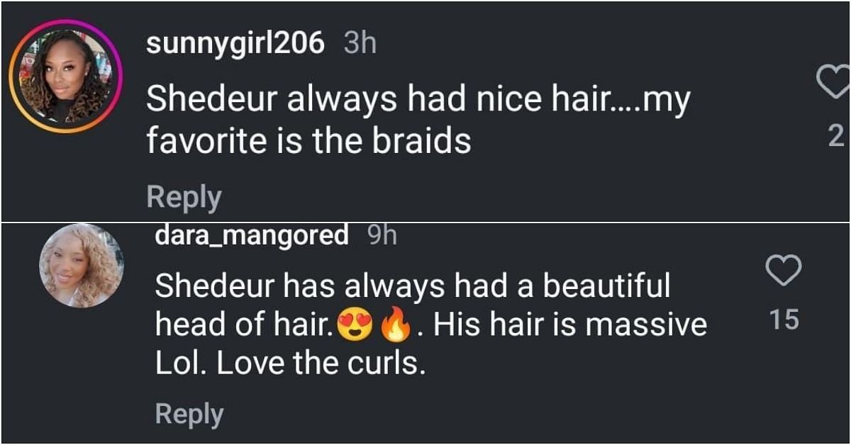 Comments on Shedeur&#039;s hairstyle