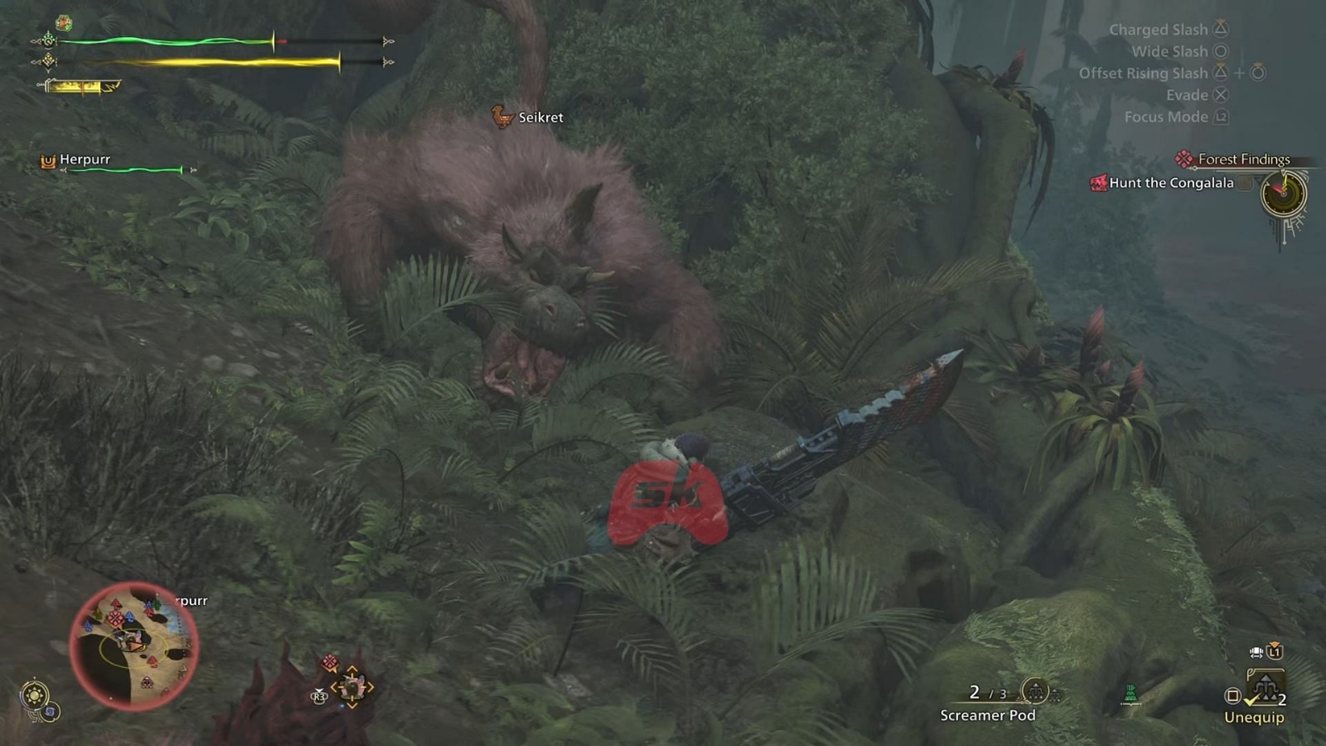 Go for the head and rear to deal maximum damage to Congalala in Monster Hunter Wilds (Image via Sportskeeda Gaming || Capcom)