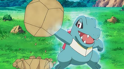 Totodile using Superpower. (Image via TPC)