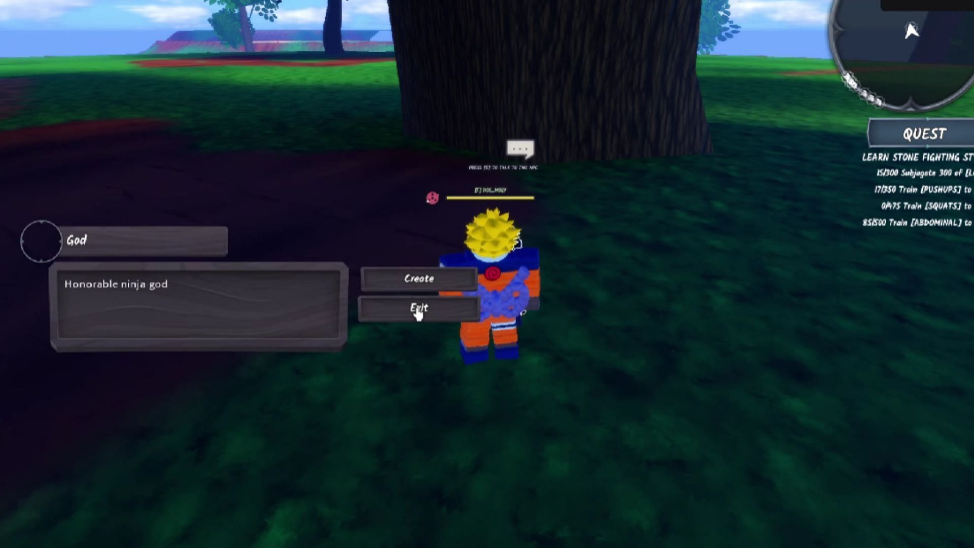 Talk to God and obtain the Talisman (Image via Roblox // YouTube@Detective MOGY)