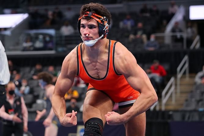 "I'm going to be the best ever"- AJ Ferrari makes feelings clear as he continues to dominate in the NCAA Wrestling Championships