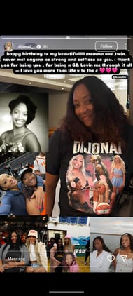 DiJonai Carrington's birthday wish for her mother (Credits: IG/@dijonai__)