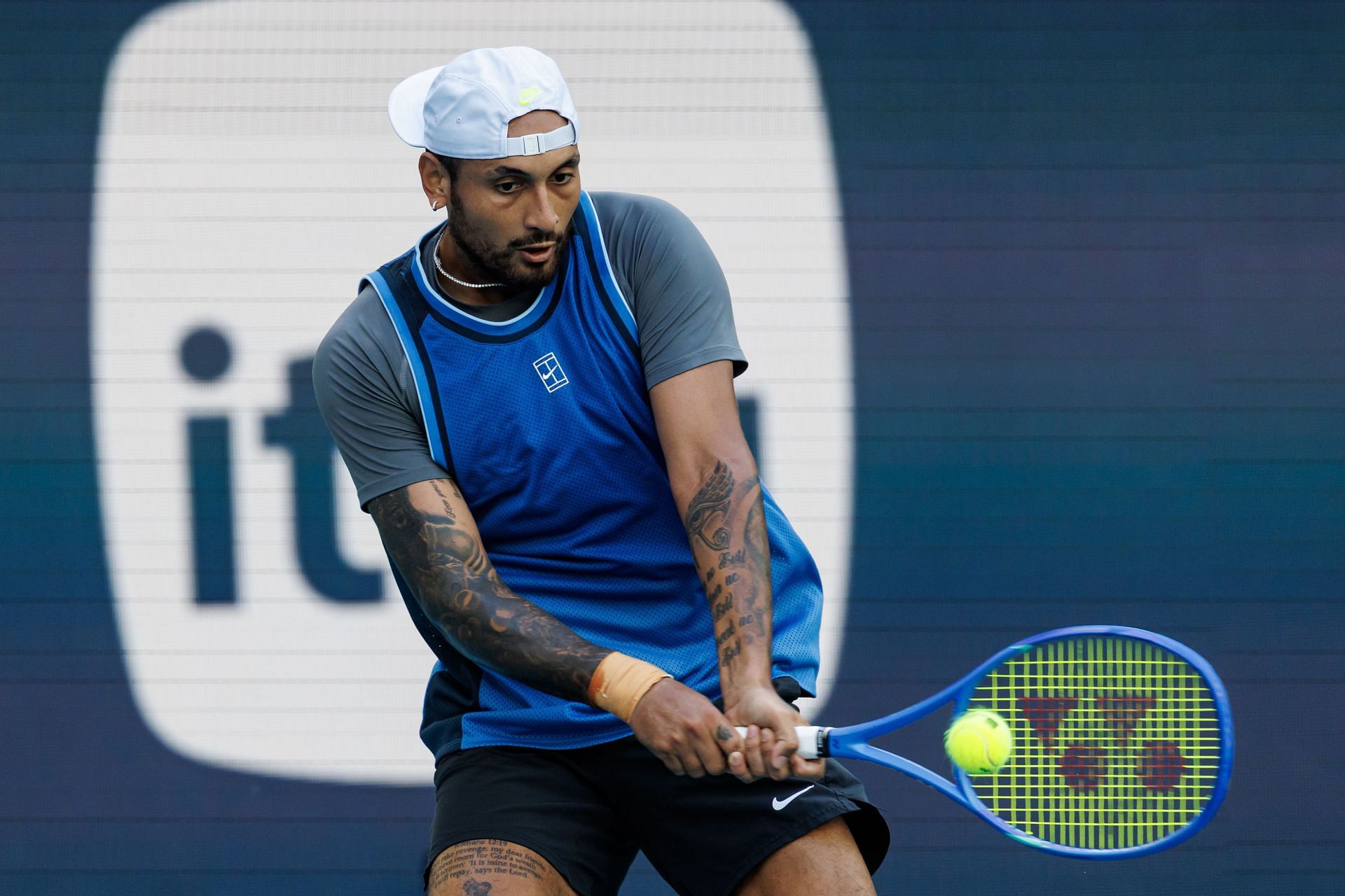 Nick Kyrgios at Miami Open Presented by Itau 2025 - Day 2 - Source: Getty