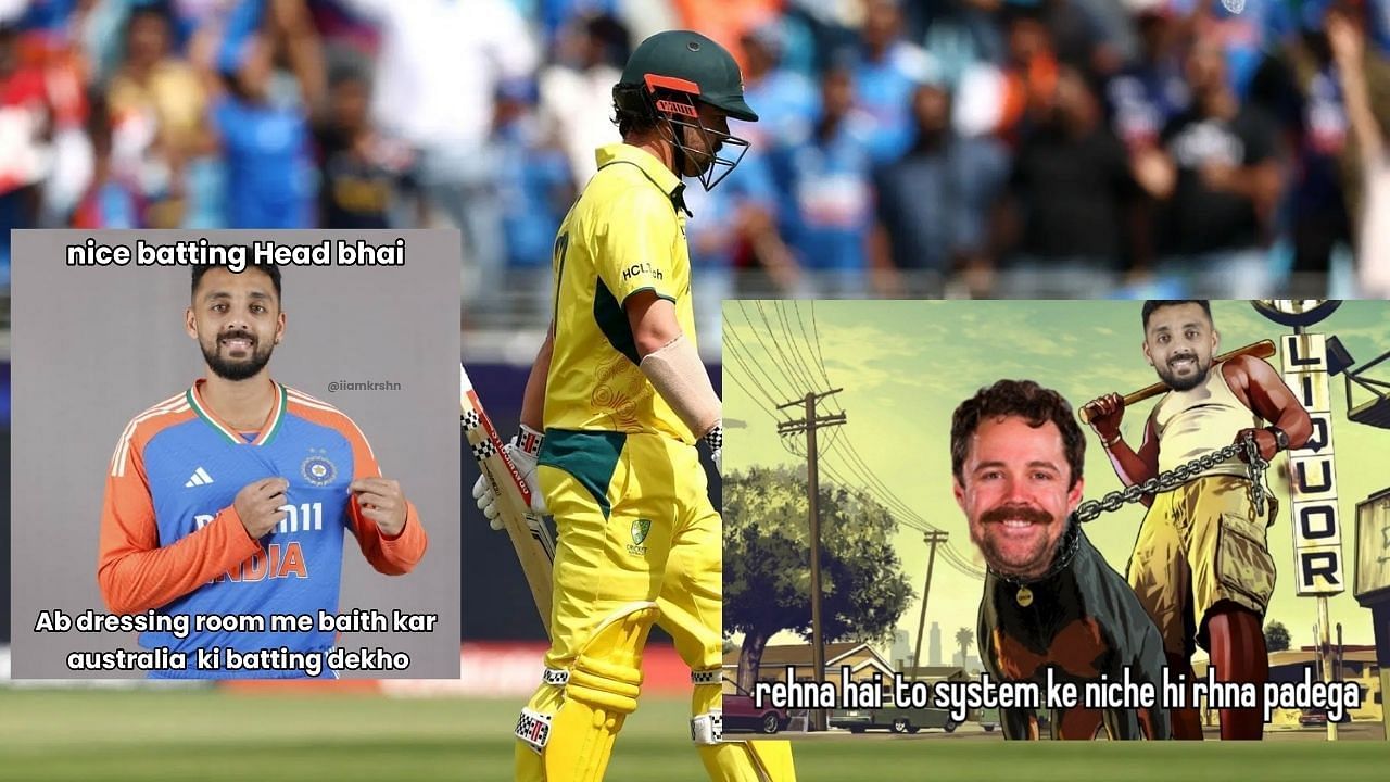 ट्रेविस हेड बड़ी पारी नहीं खेल पाए (Photo Credit: Getty Images, X/@iiamkrshn, @dogesh_bhai)