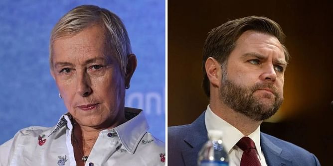 Martina Navratilova sends scathing message to JD Vance, accuses VP of 'lying' about pro-Ukraine protestors chasing his daughter