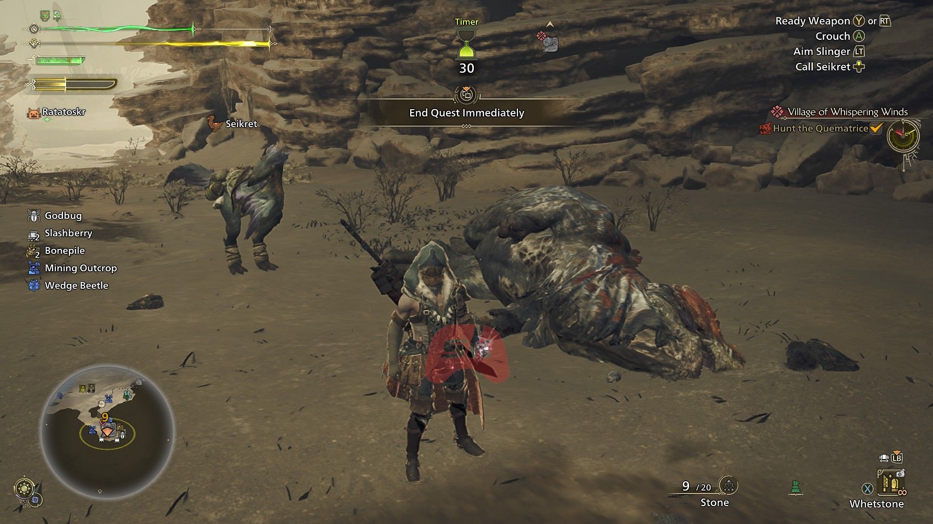 Poisoned Meat in Monster Hunter Wilds is effective against Quematrice (Image via Sportskeeda Gaming || Capcom)