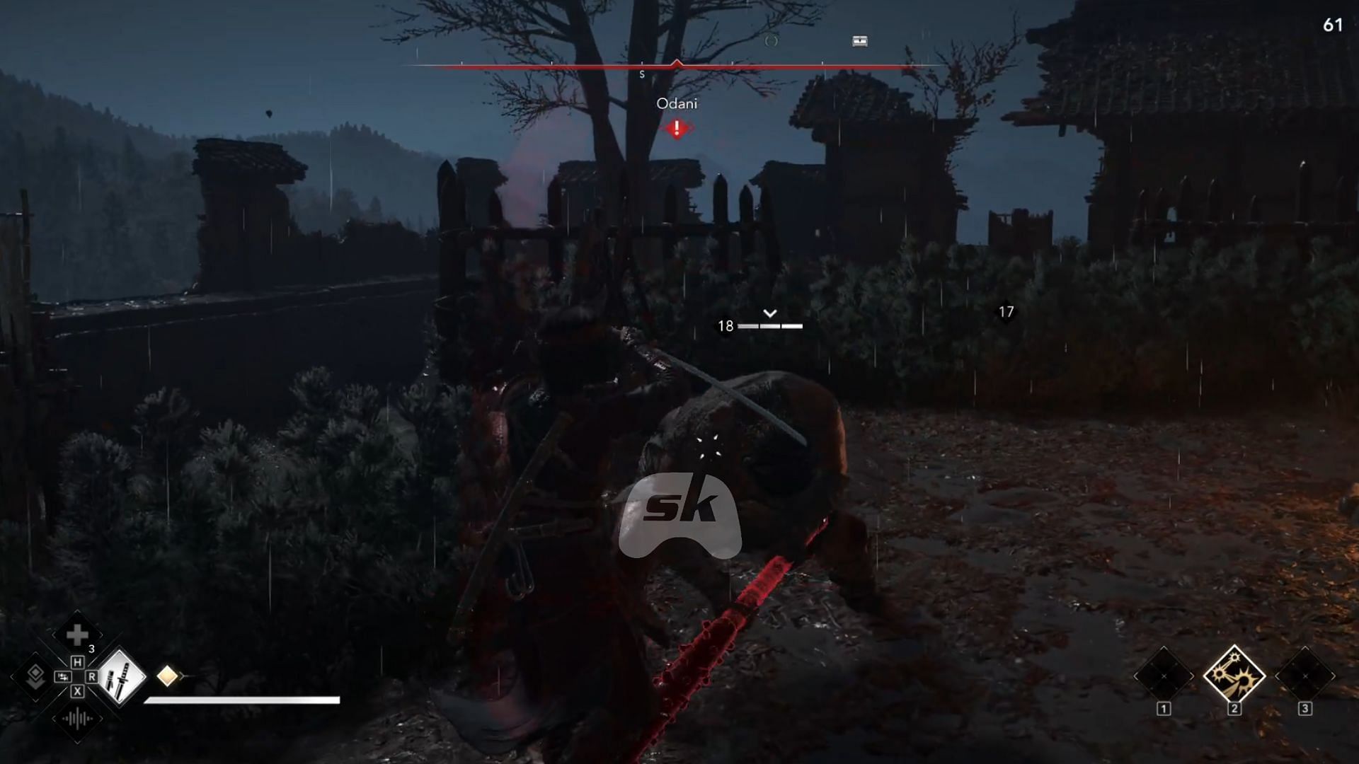 Blocking enemy attacks in Assassin&#039;s Creed Shadows (Image via Sportskeeda Gaming, Ubisoft)