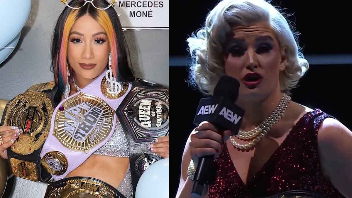 Mercedes Mone &amp; Toni Storm are current top champions in AEW ( Images via Mercedes Mone