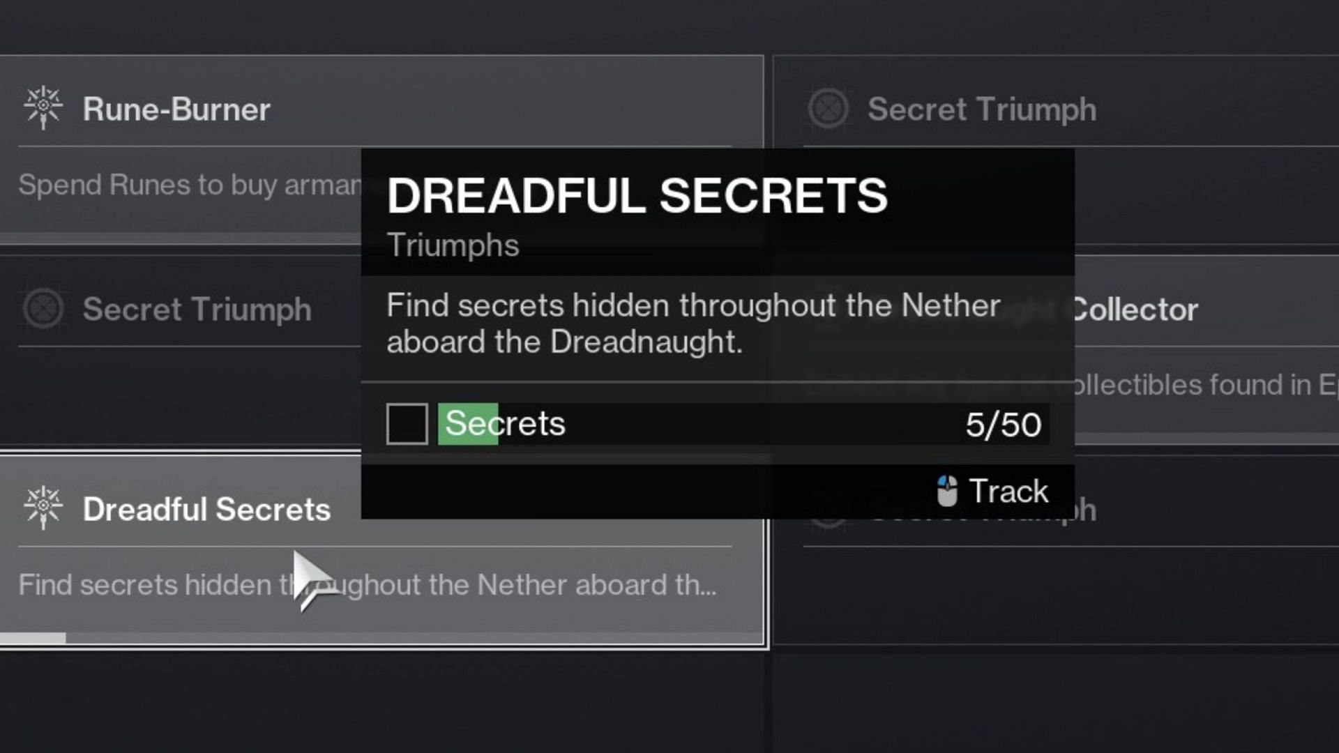 Dreadful Secrets (Image via Bungie) 