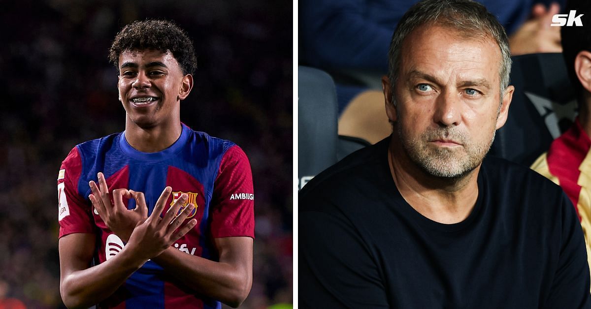 L to R: Lamine Yamal and Hansi Flick (All images sourced from Getty)