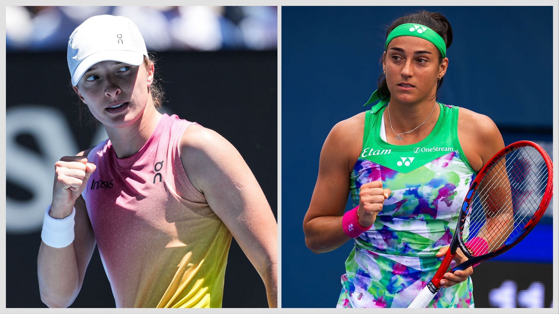 Iga Swiatek vs Caroline Garcia - Image Source: Getty 