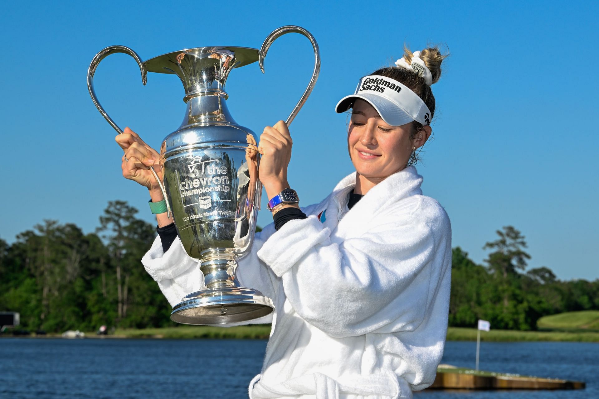 Korda after winning the 2024 Chevron Championship (via Getty)