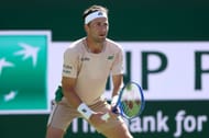 Ruud of Norway plays Marcos Giron during the BNP Paribas Open - Source: Getty