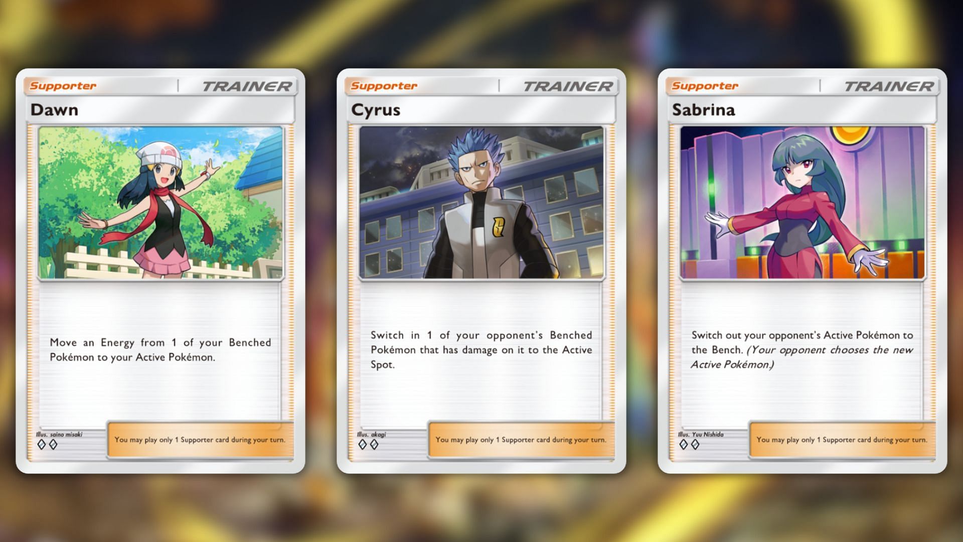 Best supporting cards for this deck (Image via The Pokemon Company)