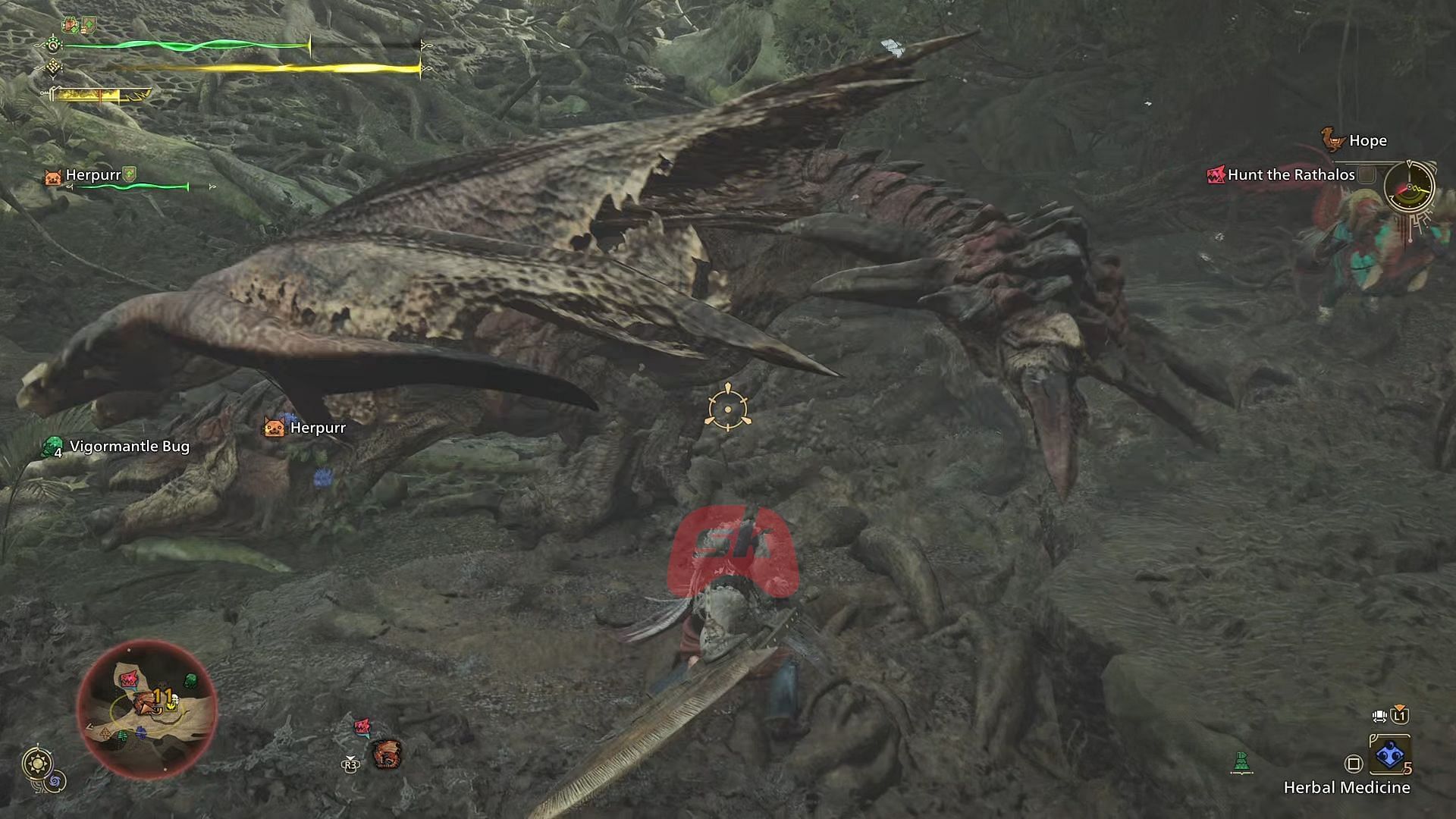 Rathalos boss fight (Image via Sportskeeda Gaming || Capcom)