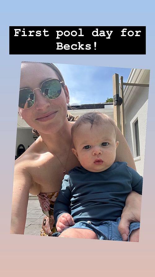 Amanda Wallace with her son Becks Hayden. Source : @Instagram/amandaaawallace