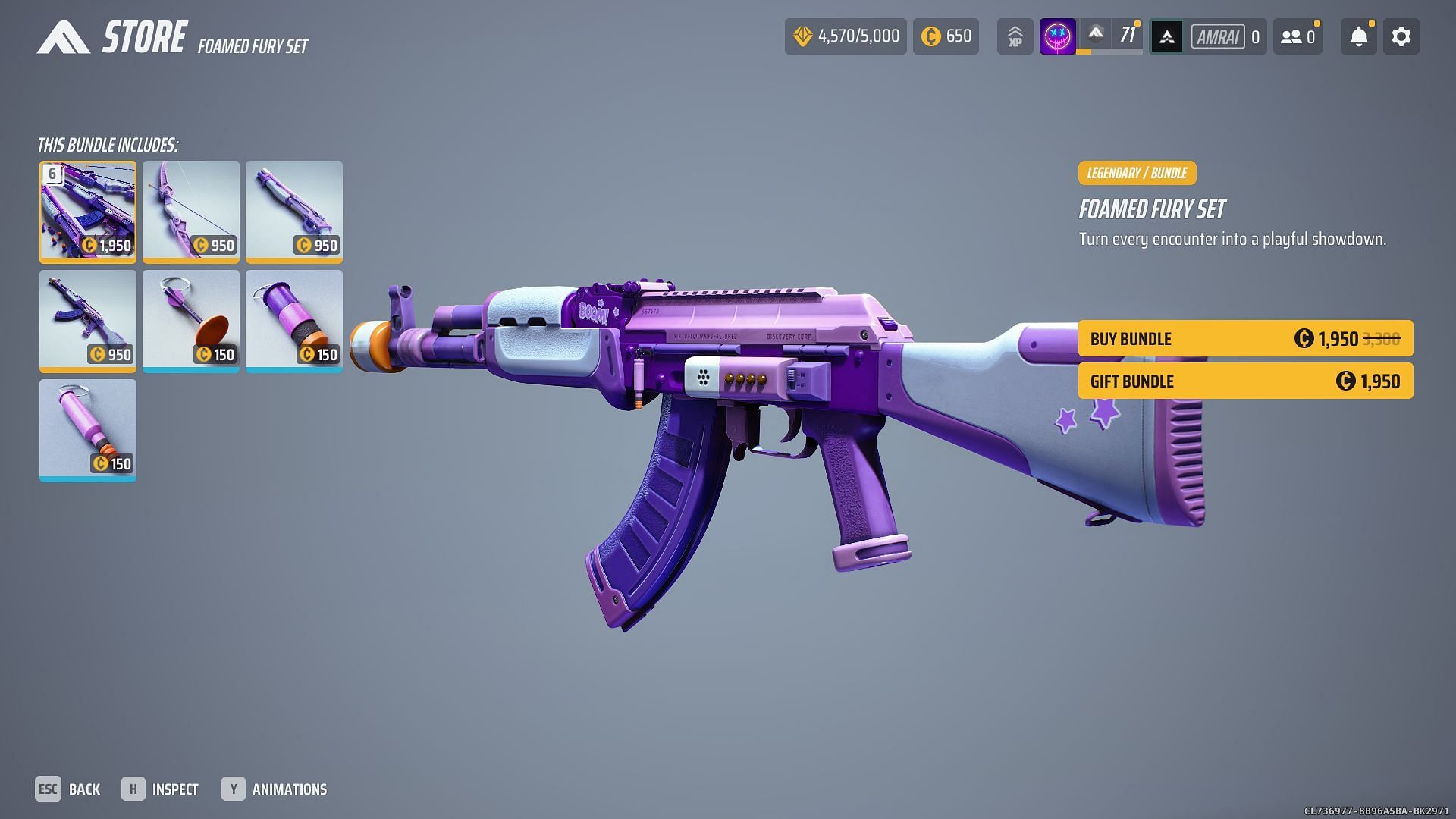 The pastel theme imparts a unique look to the weapons, offering adorable doses of lethal looks (Image via Sportskeeda Gaming || Embark Studios)