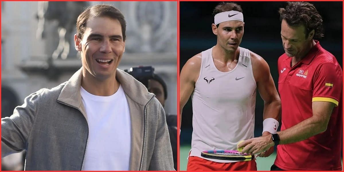 Rafael Nadal turns to padel for a fun session (Source - GETTY)