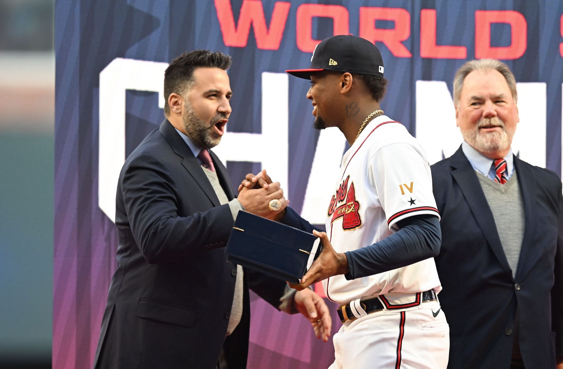 Alex Antopoulos (L) and Ronald Acuna Jr. (R) - Source: Getty