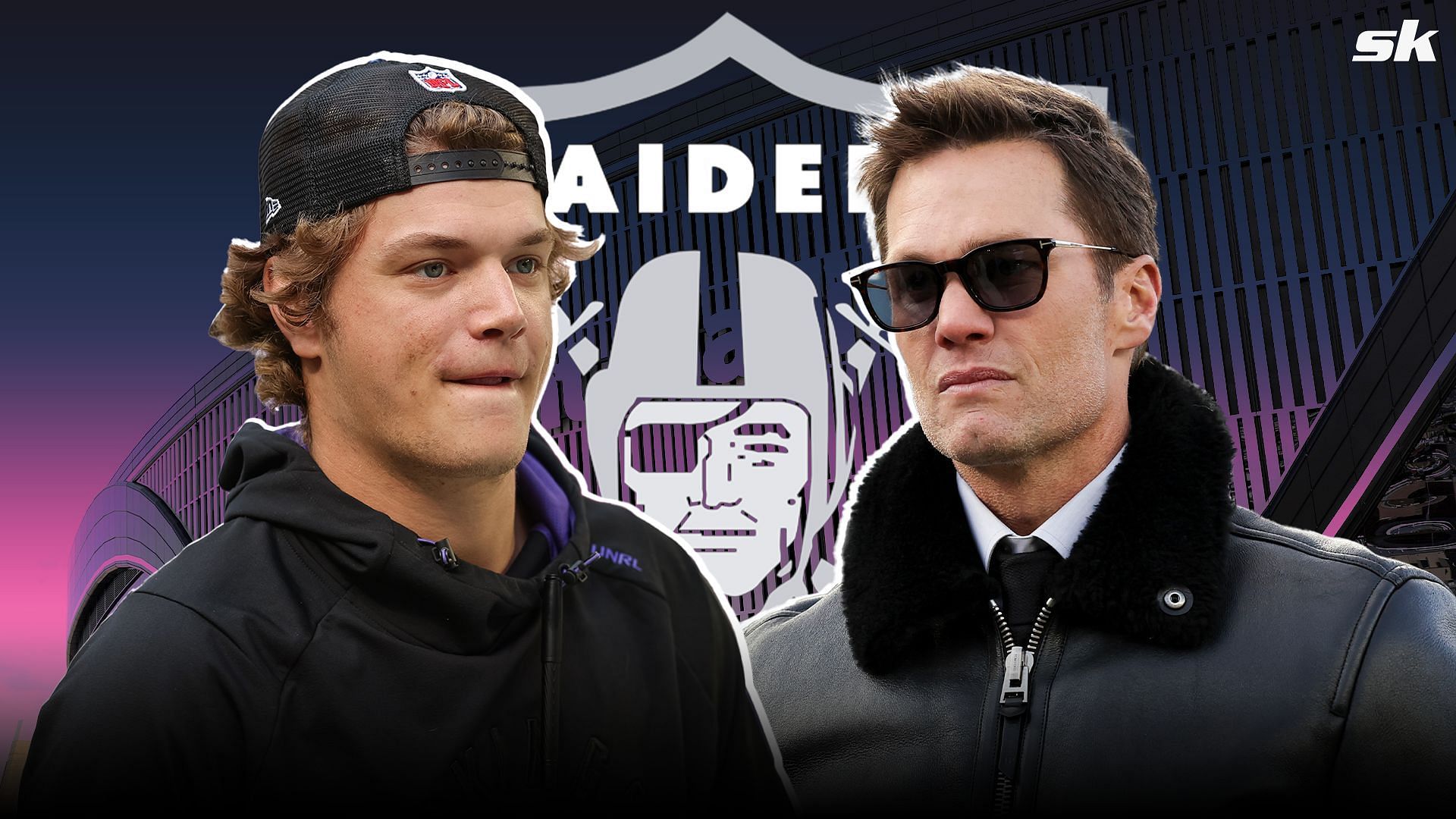 J.J. McCarthy x Tom Brady Collage