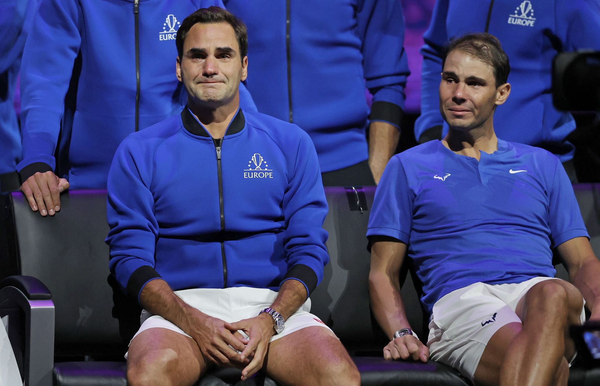 Roger Federer and Rafael Nadal at Laver Cup 2022 | Image Source: Getty