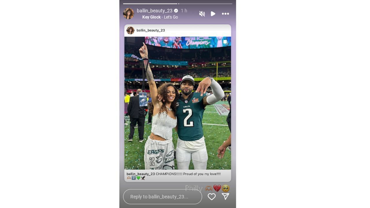 Darius Slay&#039;s wife Jennifer Slay sends one-word reaction as Eagles release six-time Pro Bowl CB (Source: Via IG/@ballin_beauty_23)