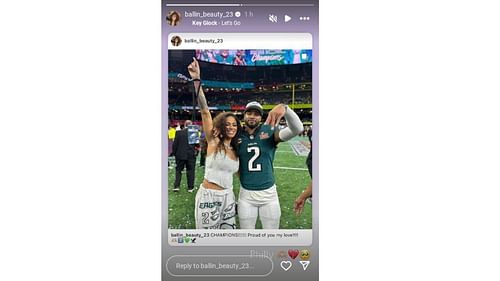 Darius Slay's wife Jennifer Slay sends one-word reaction as Eagles release six-time Pro Bowl CB (Source: Via IG/@ballin_beauty_23)