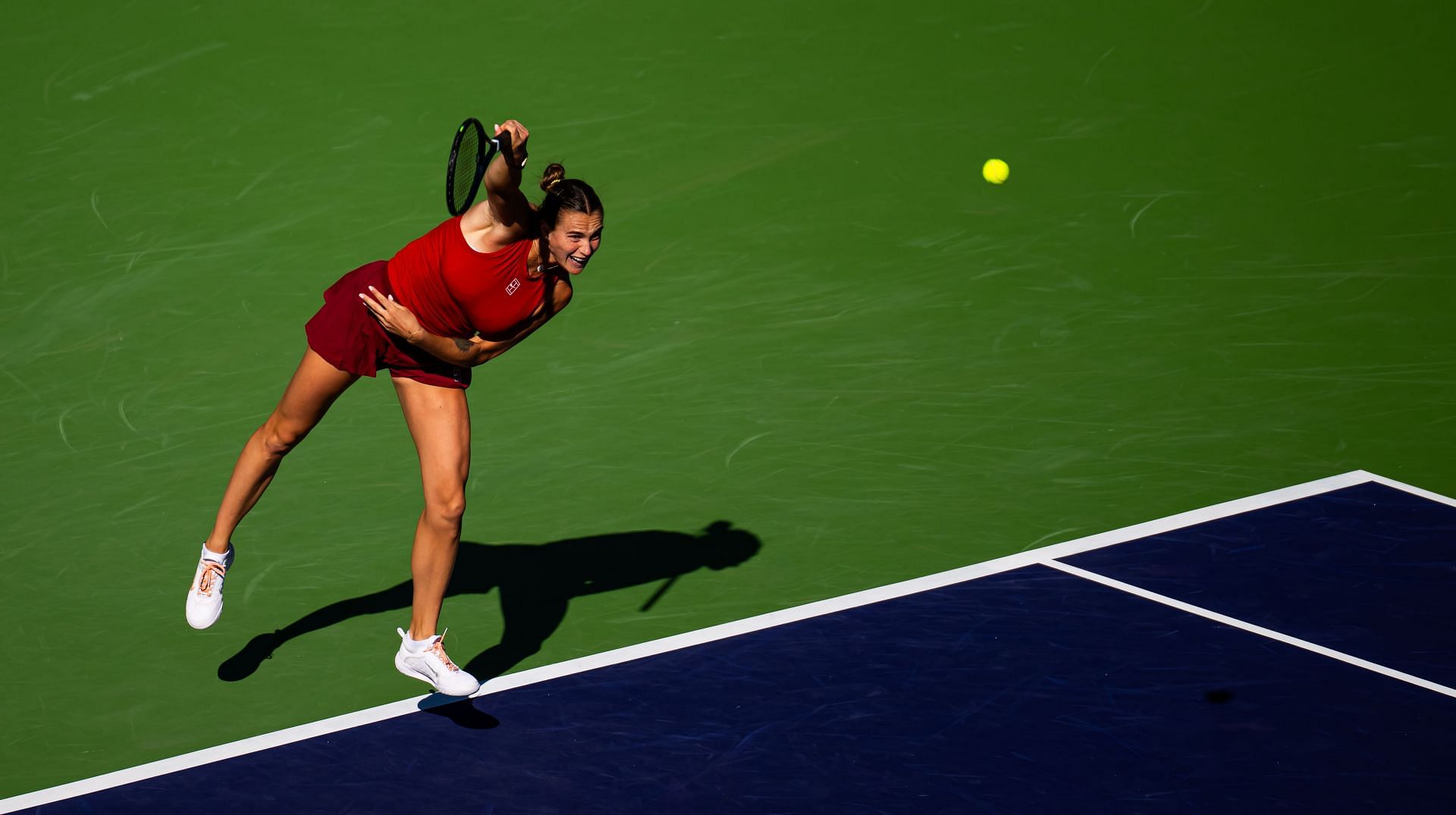 Aryna Sabalenka in action at the BNP Paribas Open (Image Source: Getty)