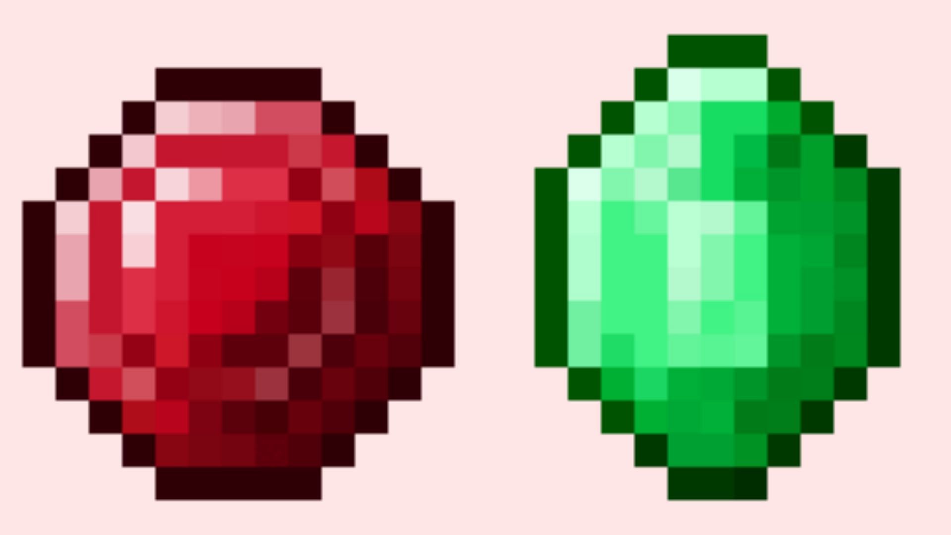 Emerald was preferred over ruby because ruby&#039;s color resembled redstone (Image via Minecraft Wiki || Mojang Studios)