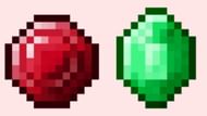 Emerald was preferred over ruby because ruby's color resembled redstone (Image via Minecraft Wiki || Mojang Studios)