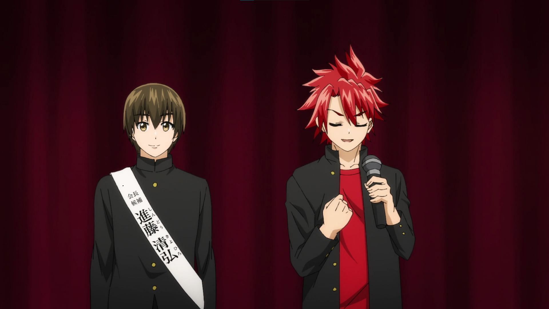 Red and Kiyohiro as shown in the anime (Image via Satelight)