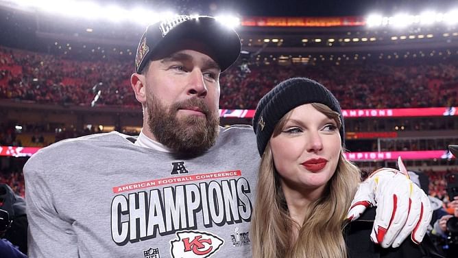 Travis Kelce gets honored along with Taylor Swift at iHeartsAwards as pop star racks up multiple accolades