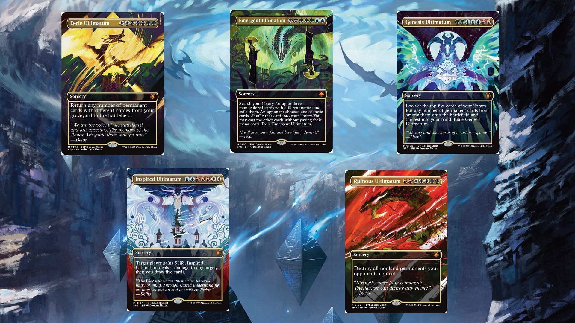 Here are all of the available Ultimatums in this set (Image via Wizards of the Coast)