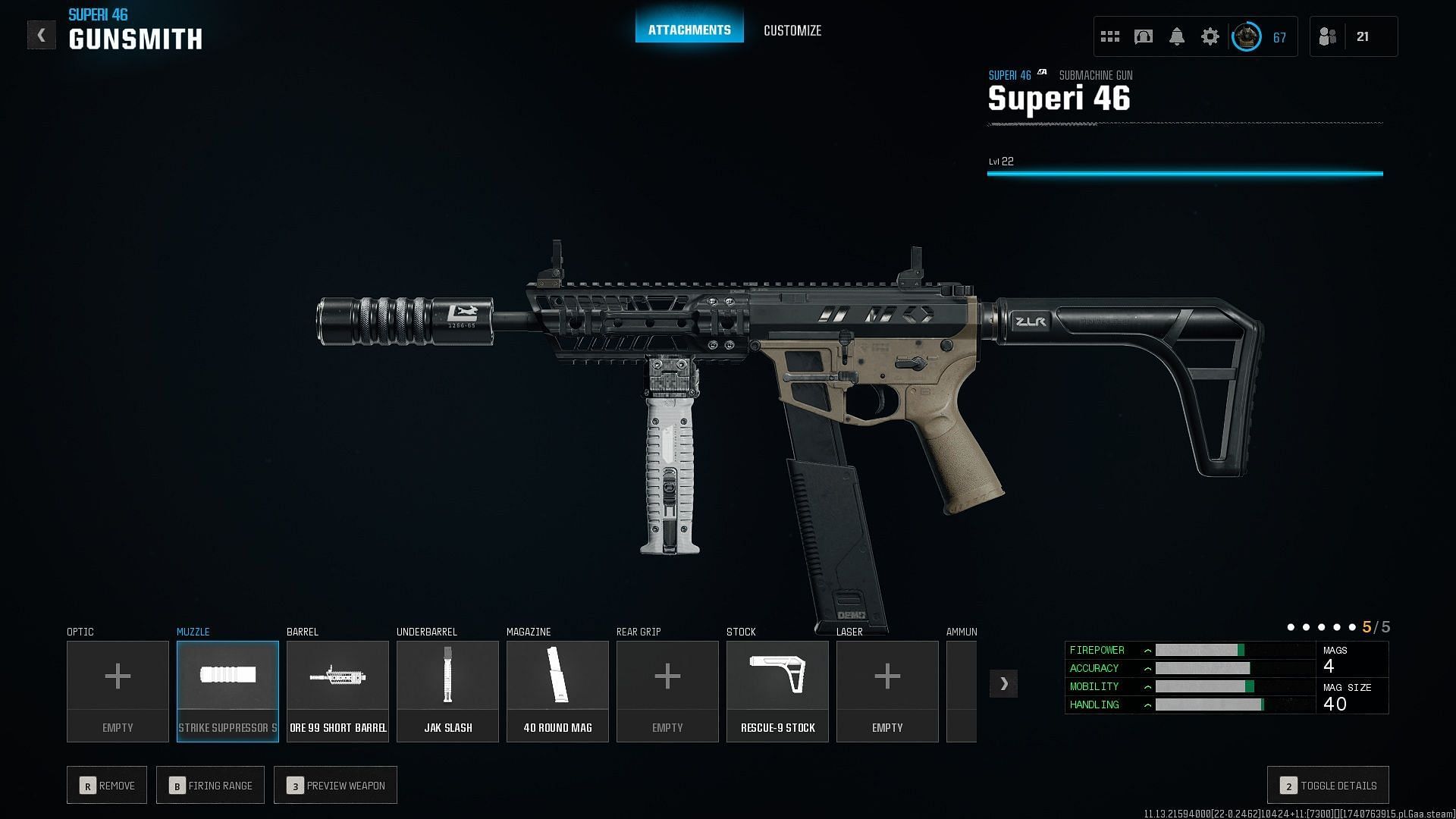 Building the best Superi 46 loadout in Warzone Season 2 Reloaded (Image via Sportskeeda Gaming || Activision)