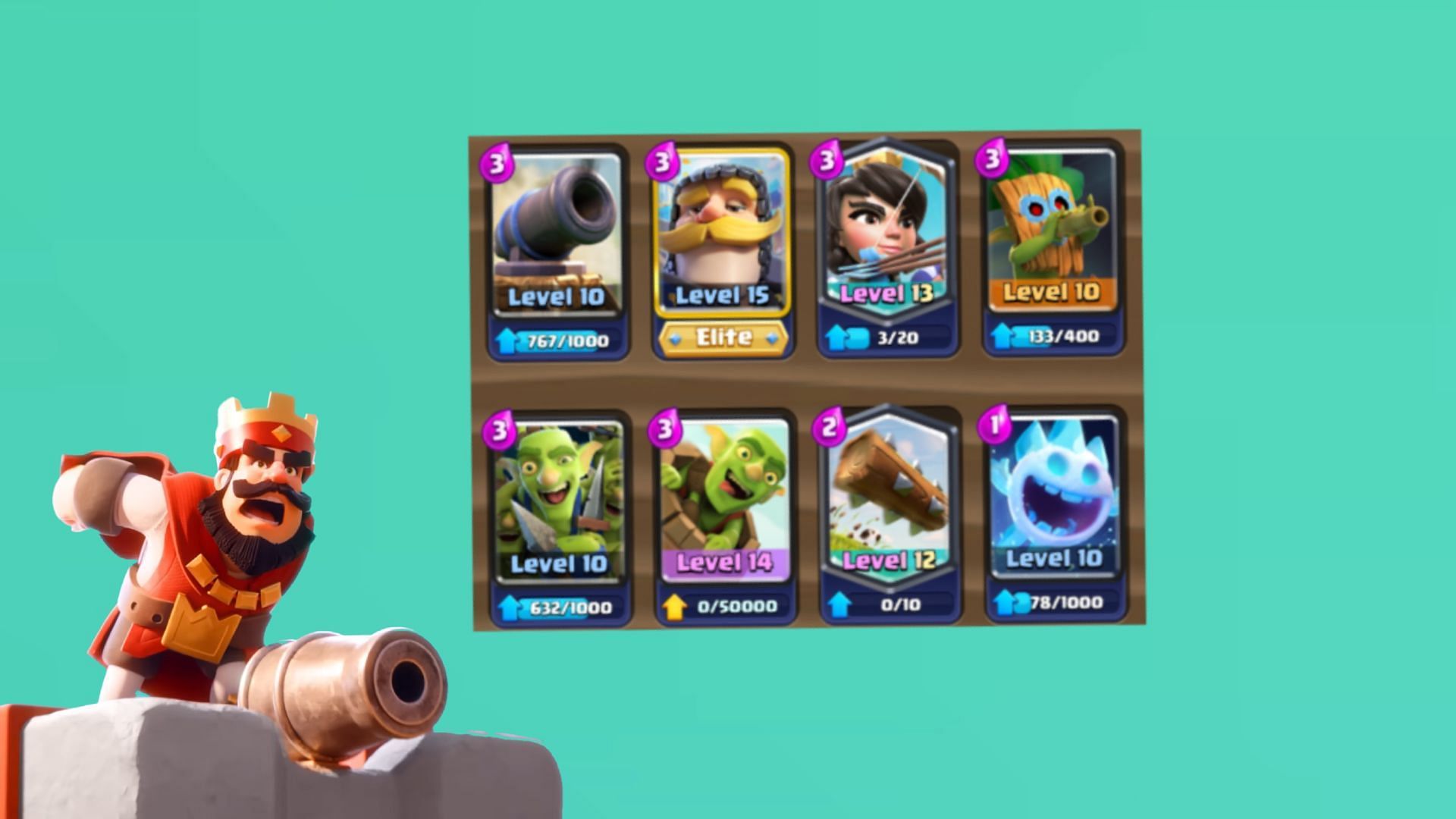 A Log Baith deck for Retro Royale in Clash Royale (Image via Supercell)