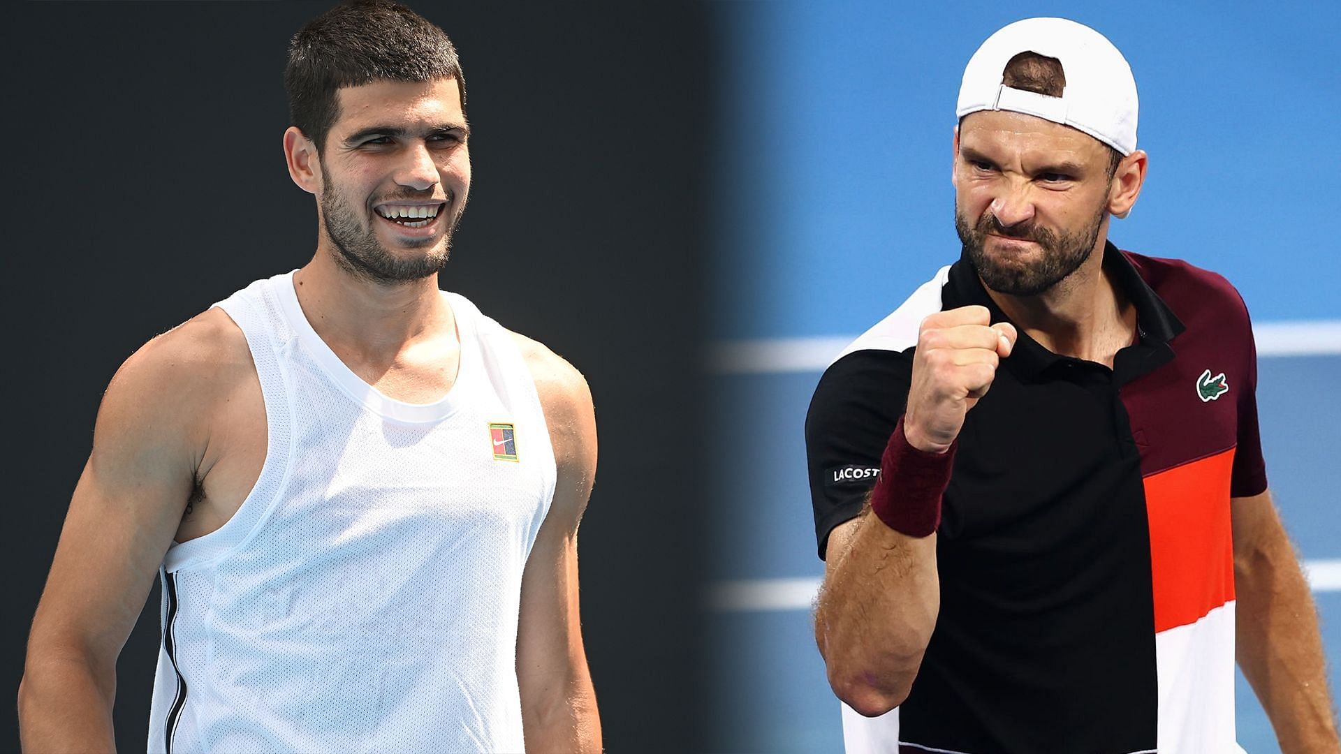 Carlos Alcaraz (L) vs Grigor Dimitrov (R) preview, (Source: Getty Images)