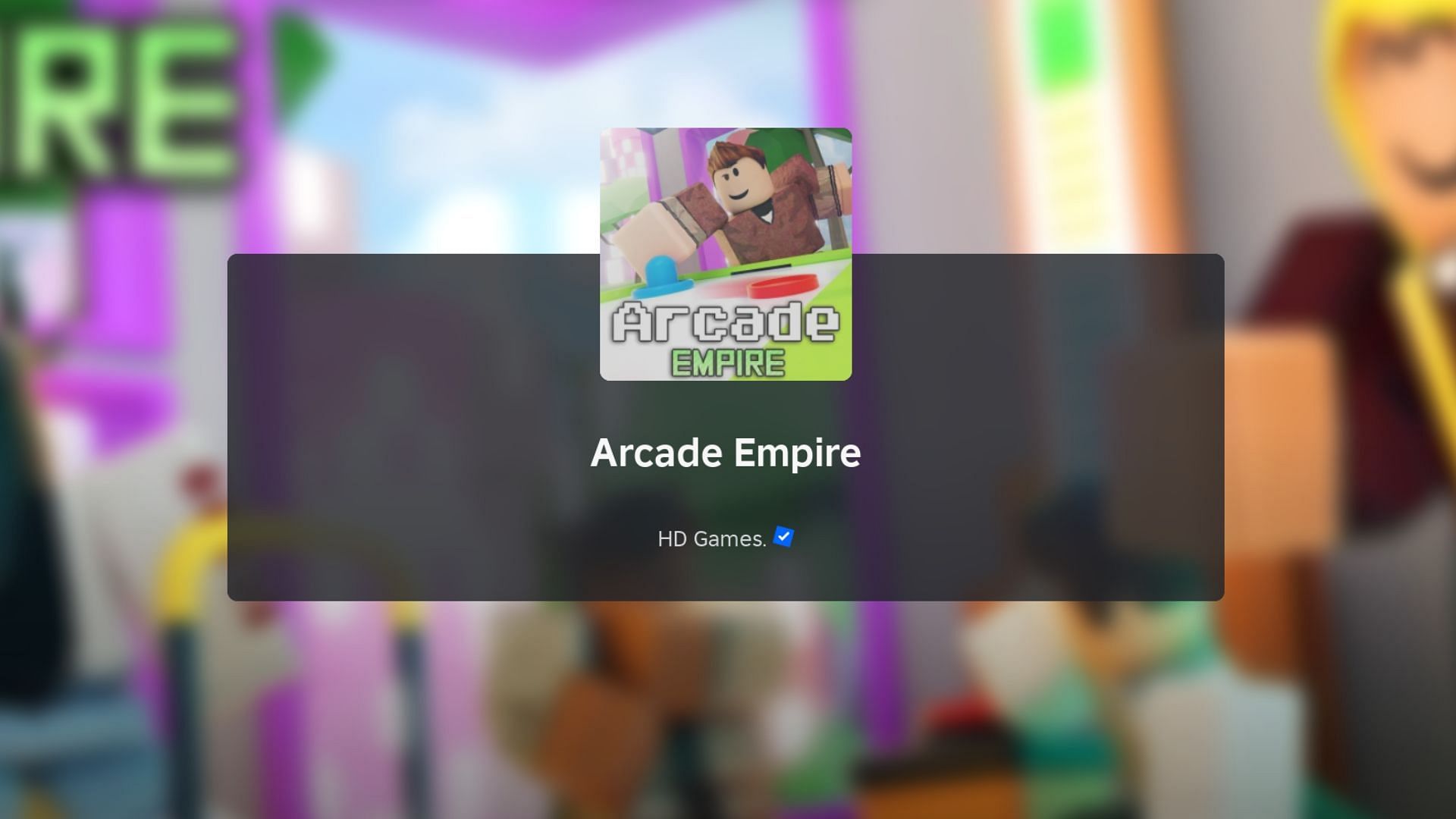 Arcade Empire loading screen