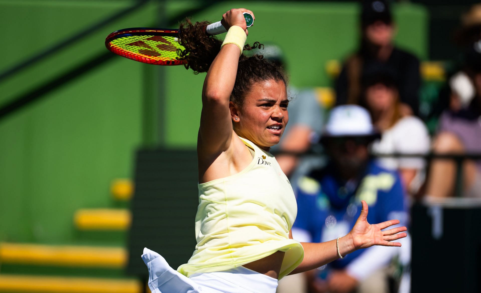 Paolini of Italy in action against Iva Jovic of the United States in the second round on Day 4 of the BNP Paribas Open- Source: Getty