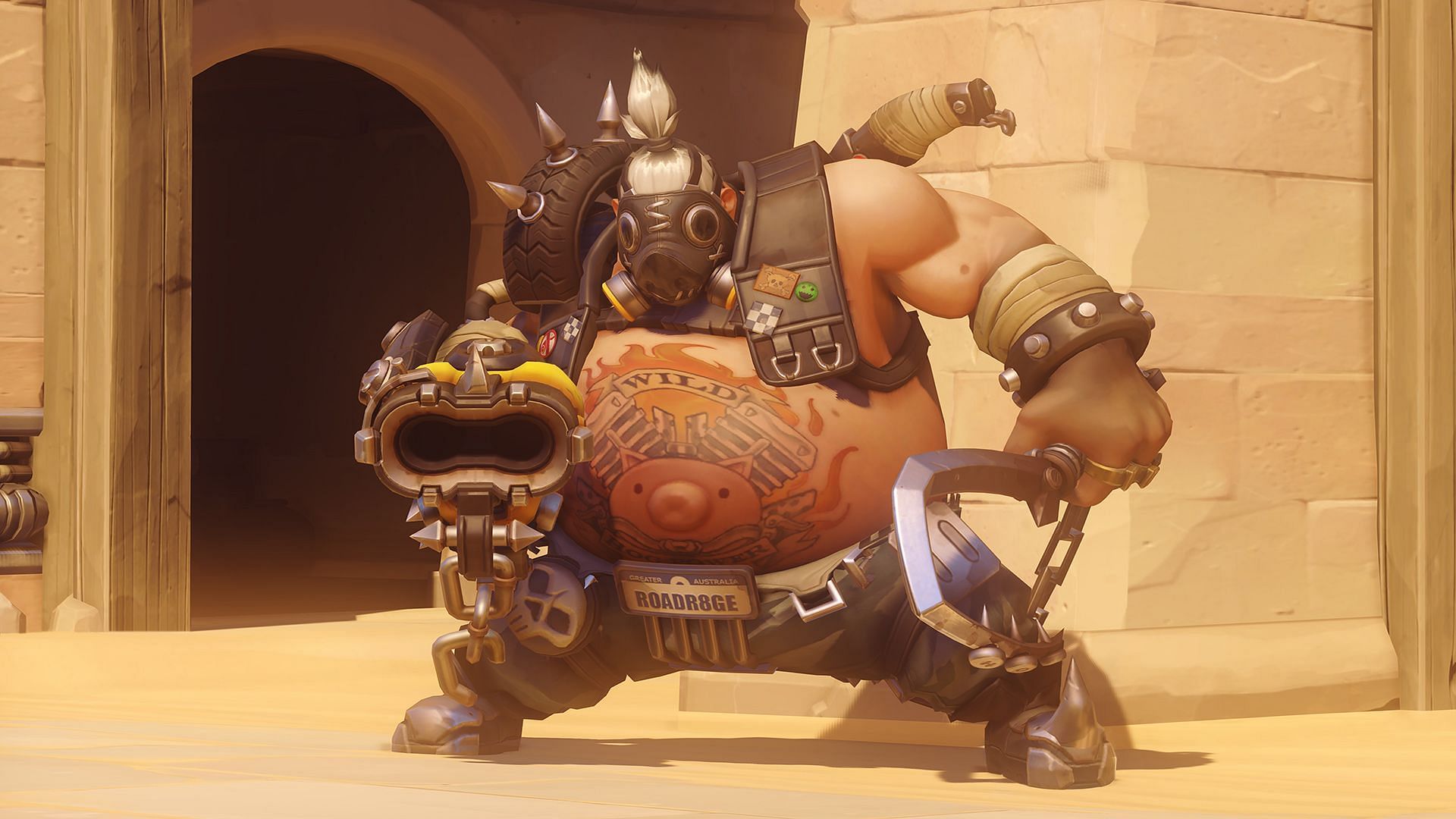 Roadhog in OW2 (Image via Blizzard Entertainment)