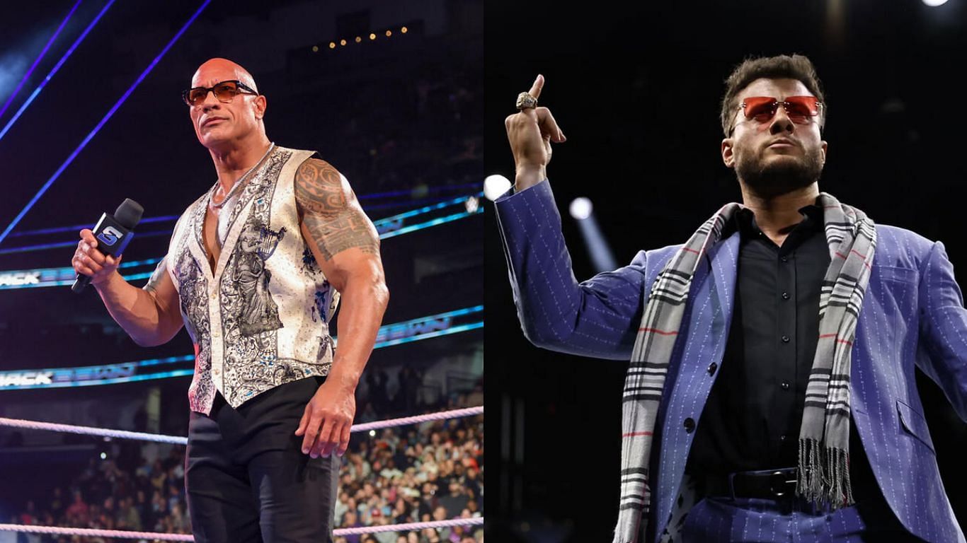 The Rock is The Final Boss of WWE [image source: WWE.com, AEW Instagram]