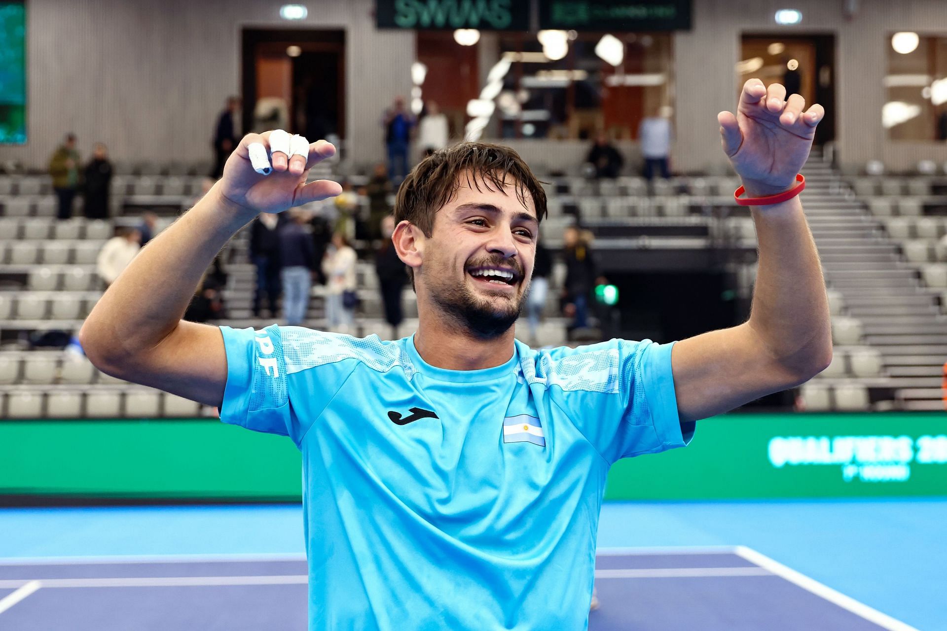 Mariano Navone at the Davis Cup qualifiers 2025. (Photo: Getty)