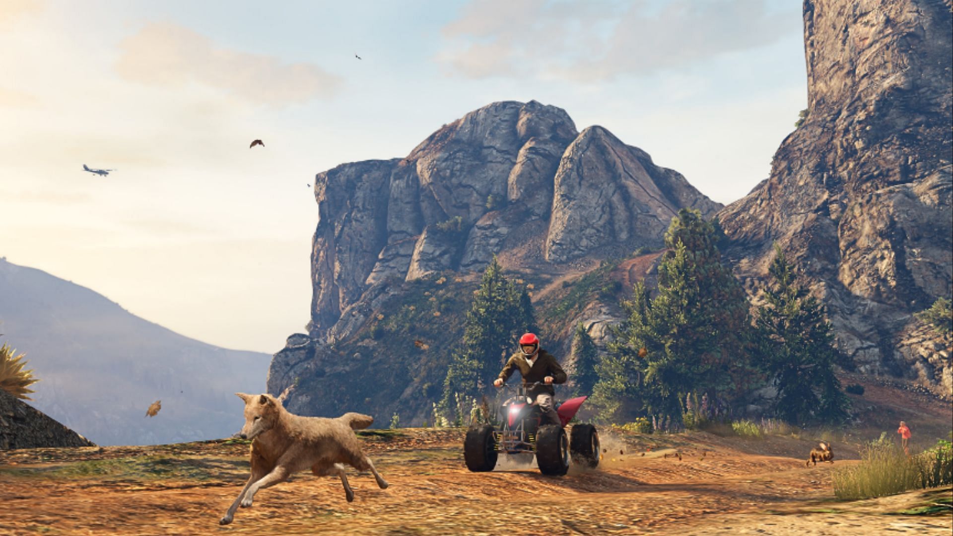 Encounter animals in GTA Online Enhanced&#039;s open world (Image via Rockstar Games)